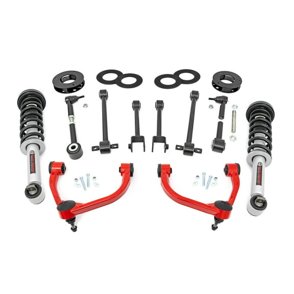 Rough Country 3" Suspension Lift Kit for 18-24 Ford Expedition 4WD - 40231RED