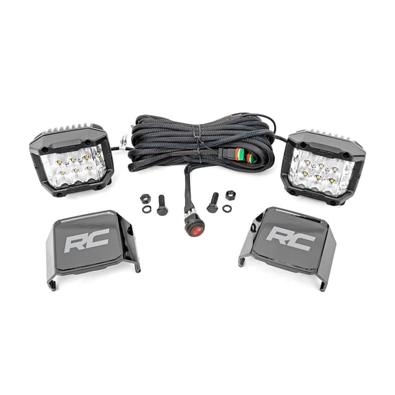 Rough Country 3" Wide Angle OSRAM LED Lights | 13,500 Lumens | Pair - 70904