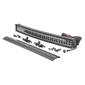 Rough Country 30" Black Series Curved Dual Row DRL CREE LED Light Bar - 72930BDA