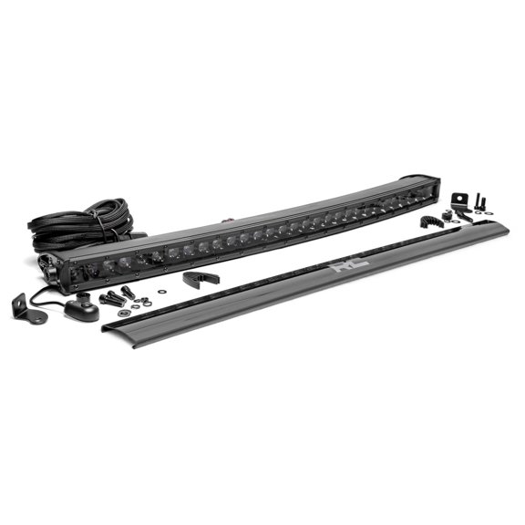 Rough Country 30" Black Series Curved Single Row CREE LED Light Bar - 72730BL