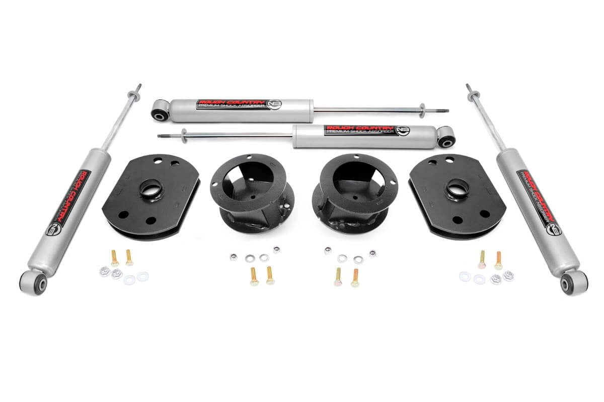 Rough Country - 30230 - 2.5-inch Suspension Leveling Kit w/ Premium N2.0 Shocks for Ram: 14-18 2500 4WD Fits select: 2021 RAM 2500 TRADESMAN