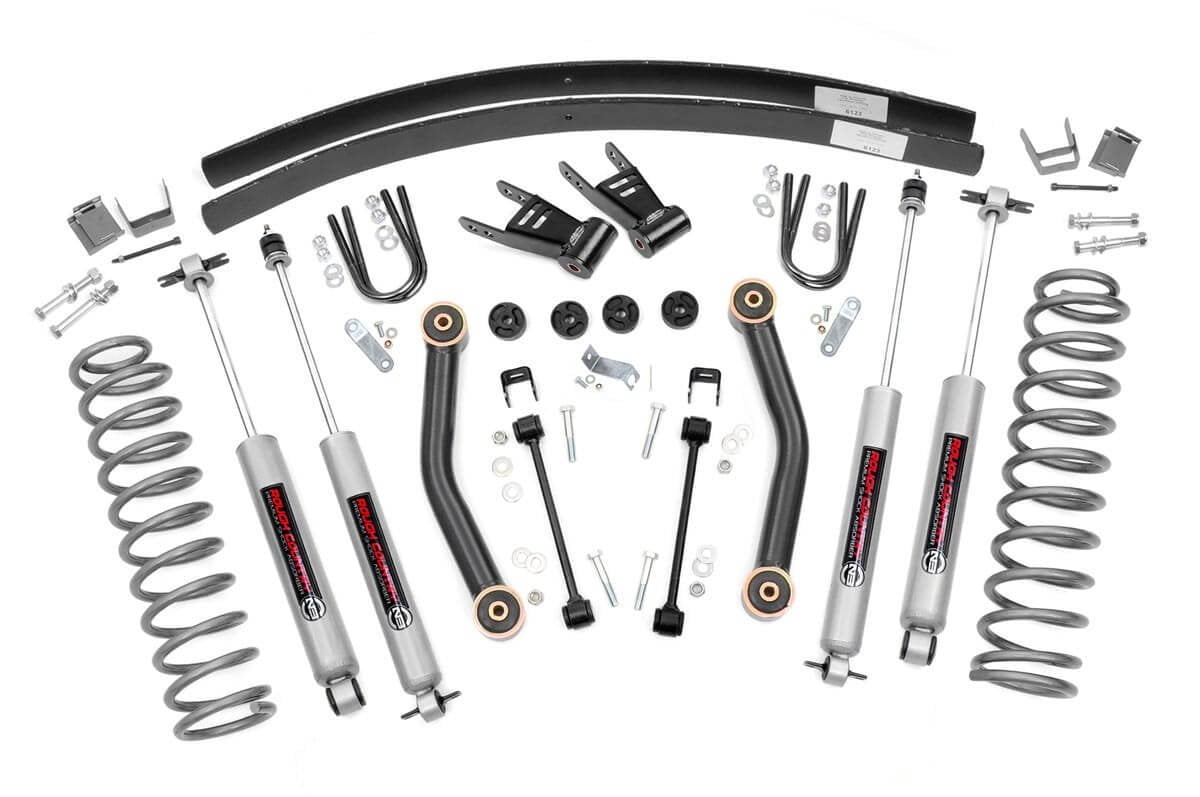 Rough Country 4.5" Lift Kit (fits) 1984-2001 Jeep Cherokee XJ 4WD | N3 Shocks | Suspension System | 623N2