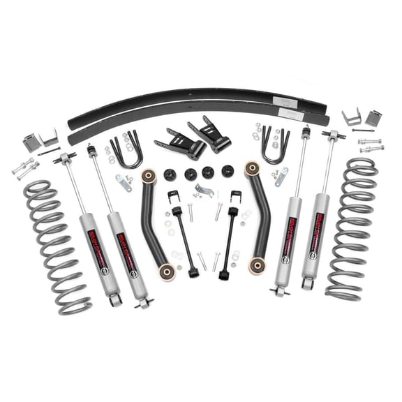 Rough Country 4.5" Lift Kit (fits) 1984-2001 Jeep Cherokee XJ 4WD | N3 Shocks | Suspension System | 623N2