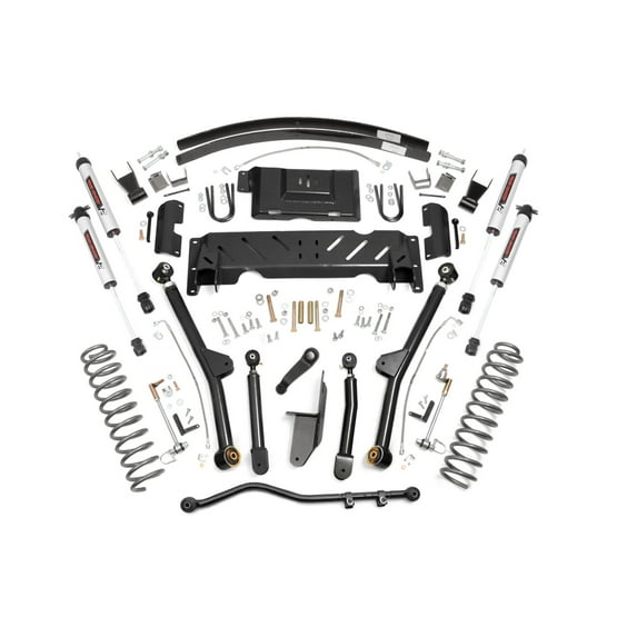 Rough Country 4.5" Lift Kit w/V2 Shocks for 1984-2001 Jeep Cherokee XJ - 61670