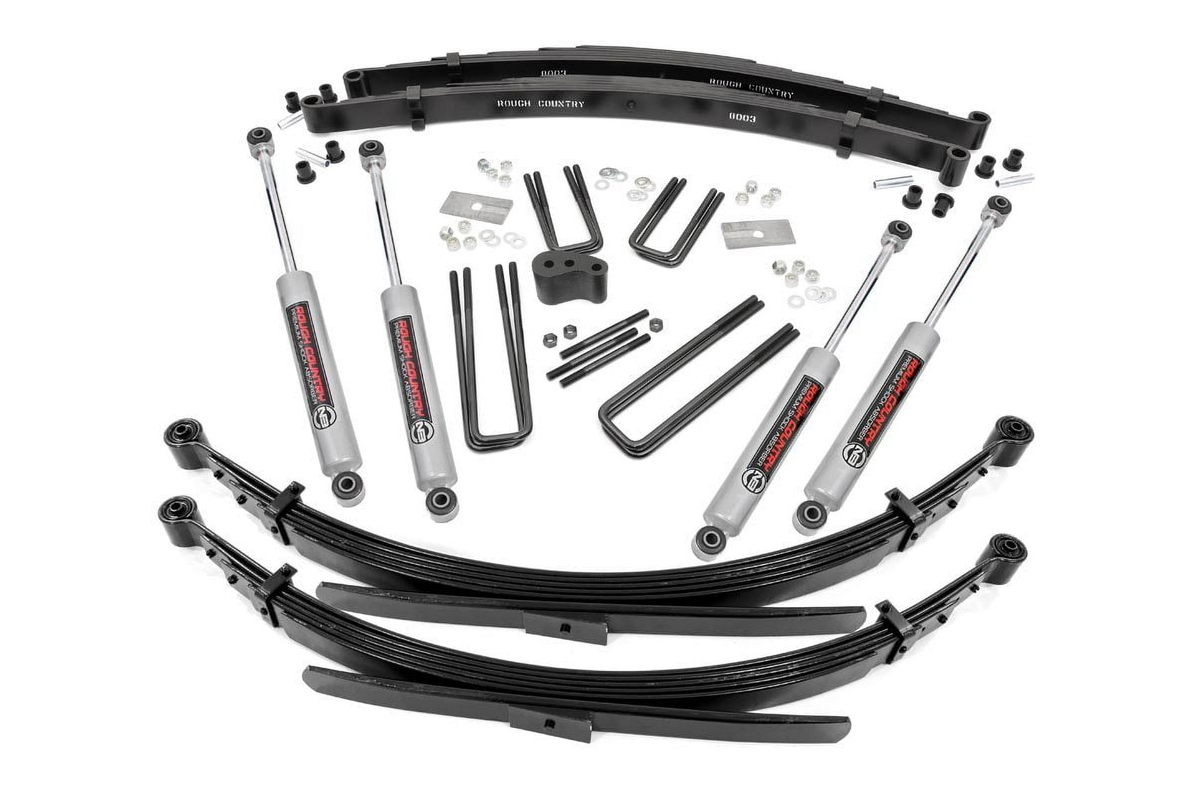 Rough Country 4" Lift Kit for 86-89 Dodge W100 | 77-93 W150 | Dana 44 - 340.20