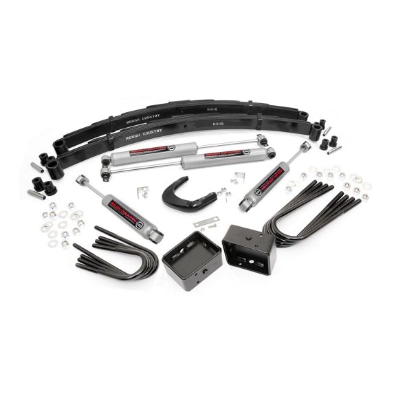 Rough Country 4 GM Suspension Lift Kit with Lift Blocks and N3 Shocks - 150.20"
