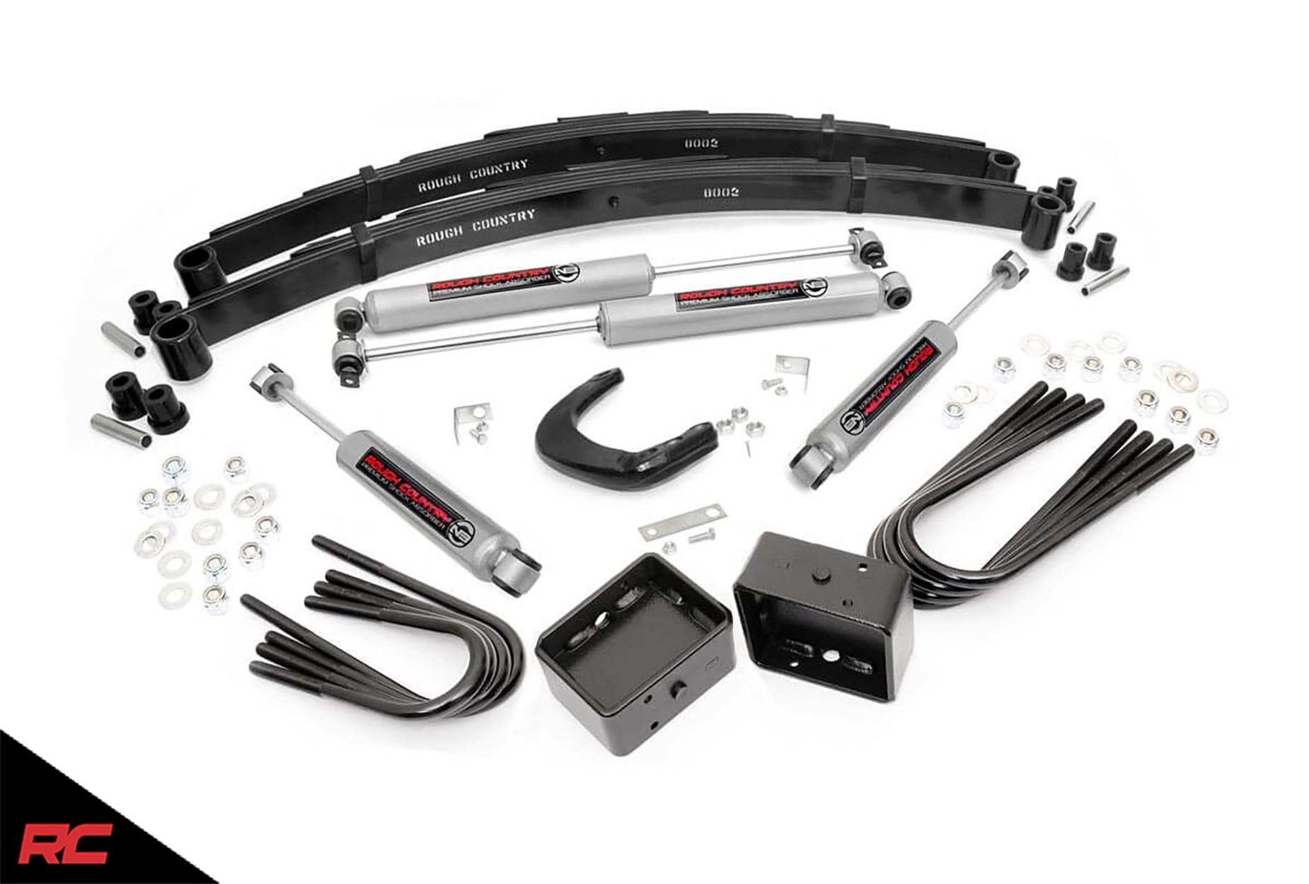 Rough Country 4" Lift Kit (fits) 1977-1987 Chevy GMC C10/C15 K10/K15 K5 Blazer Suburban Jimmy | N3 Shocks | 145.20