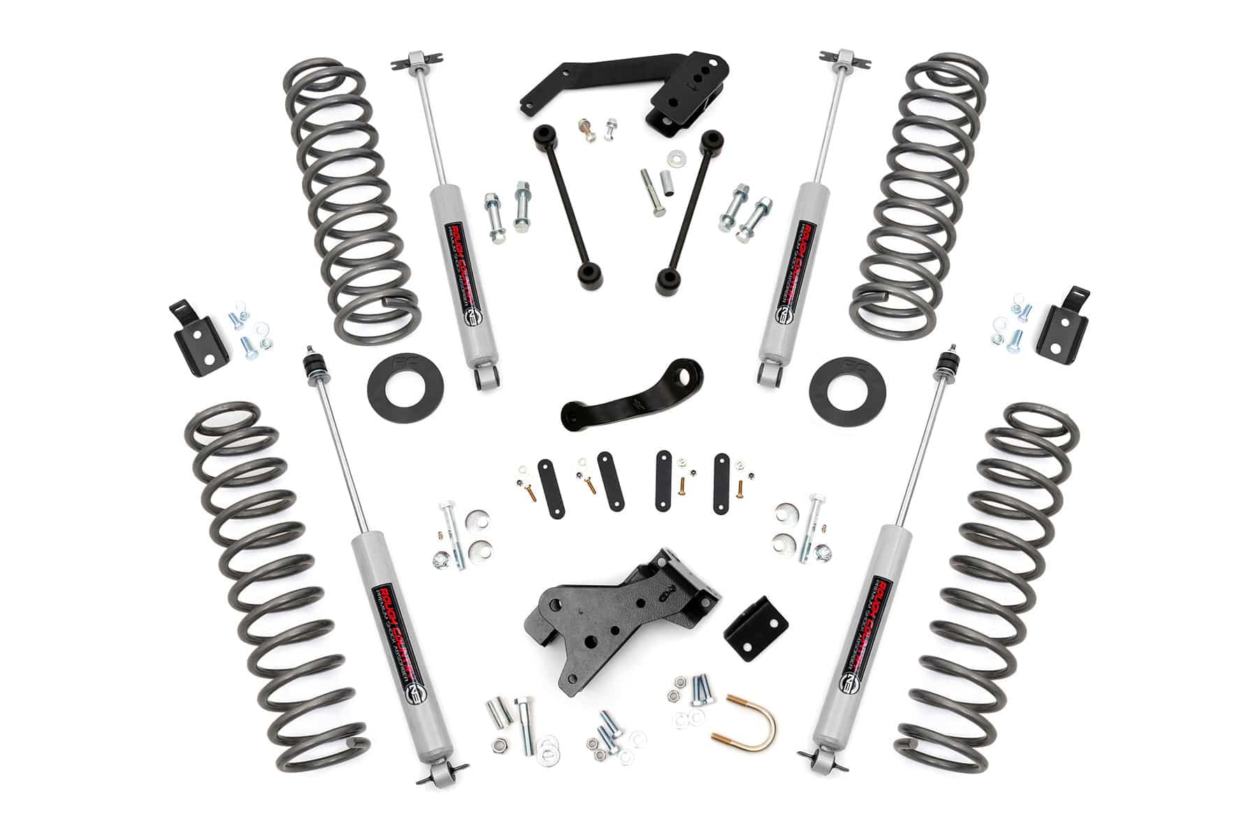 Rough Country 4" Lift Kit for 2007-2018 Jeep Wrangler JK 2-Door - 68230