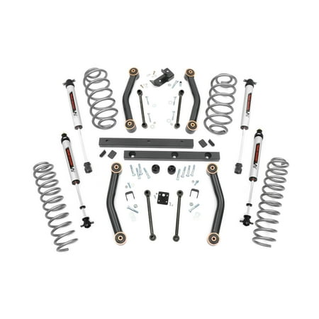 Rough Country 4" Lift Kit w/V2 Shocks for 1997-2002 Jeep Wrangler TJ 4WD - 90670