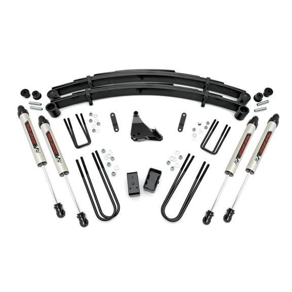 Rough Country 4" Lift Kit w/V2 Shocks for 1999-2004 Ford Super Duty 4WD - 49570