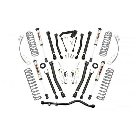 Rough Country 4" Lift Kit w/V2 Shocks for 2007-2018 Jeep Wrangler JKU - 67470