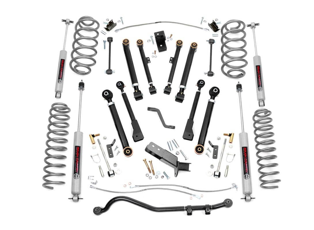 Rough Country 4" Suspension Lift Kit for 1997-2006 Jeep Wrangler TJ - 66130