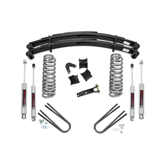 Rough Country 4" Suspension Lift Kit for 77-79 Ford F-100/F-150 - 500-77-79.20 Fits select: 1977-1979 FORD F150, 1977-1979 FORD F100