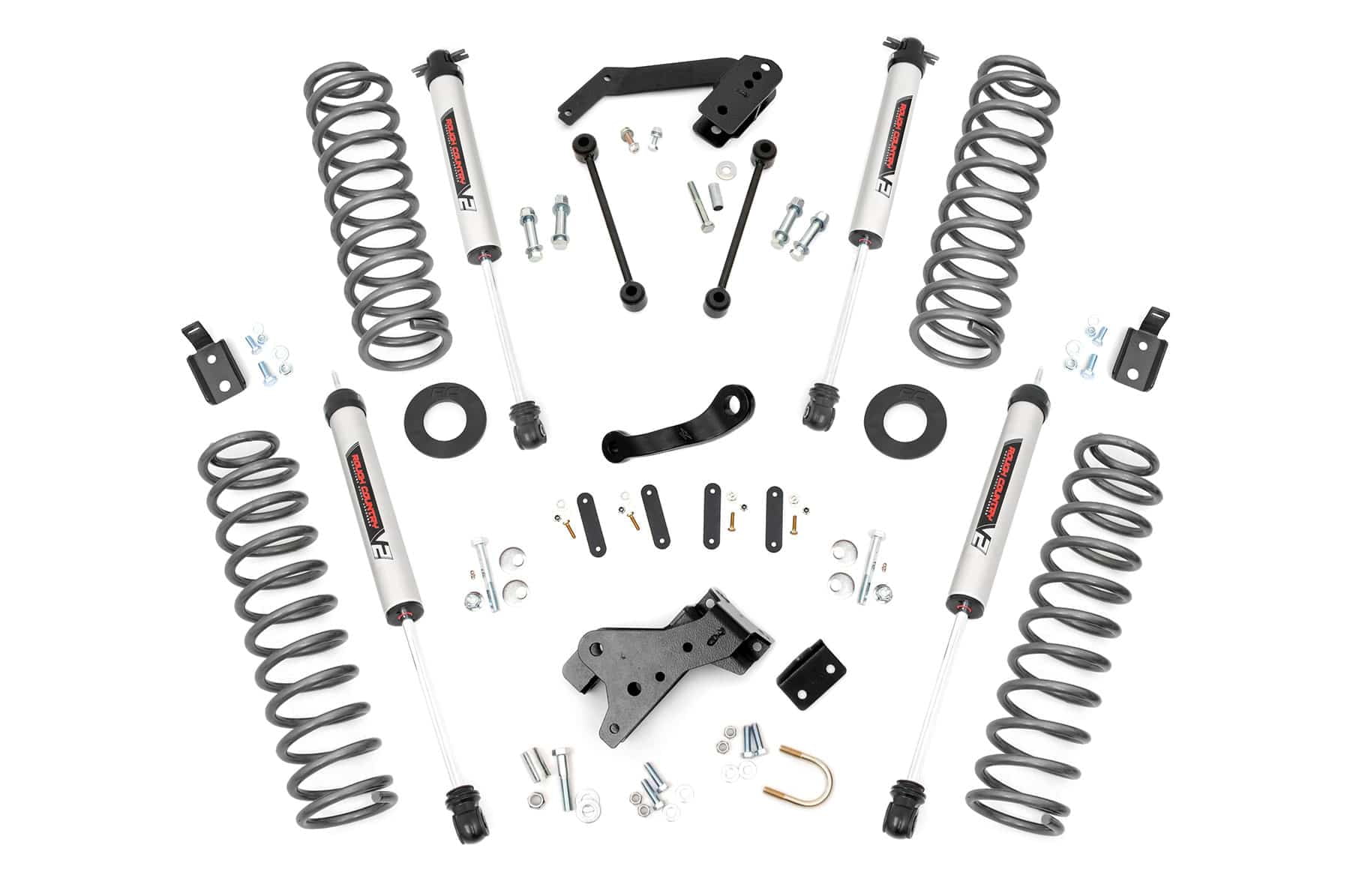 Rough Country 4" V2 Lift Kit for 2007-2018 Jeep Wrangler JK 2-Door - 67370