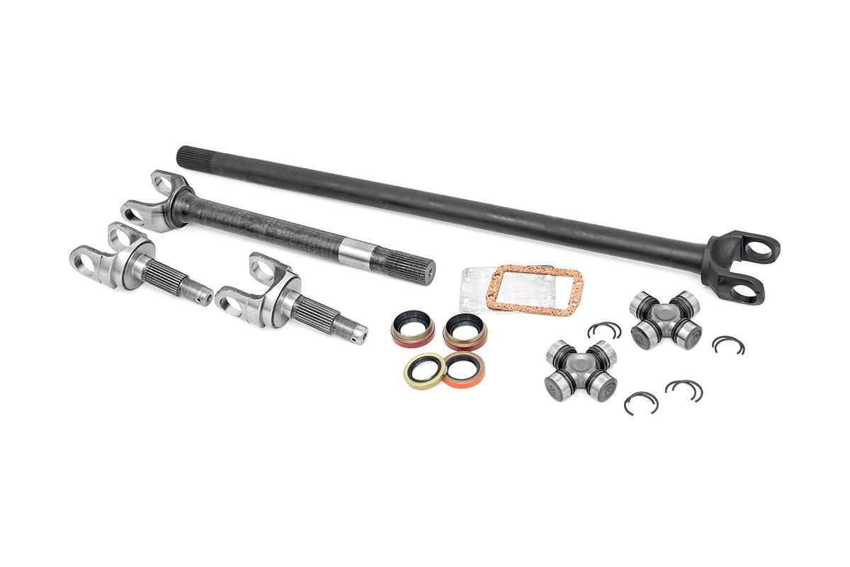 Rough Country 4340 Chromoly Replacement Dana 30 Front Axle Kit - RCW24110 Fits select: 1997-2006 JEEP WRANGLER / TJ, 1989-1995 JEEP WRANGLER / YJ