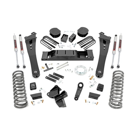 Rough Country 5" Lift Kit for 2019-2024 Ram 3500 | OE Rear Air | AISIN - 38440