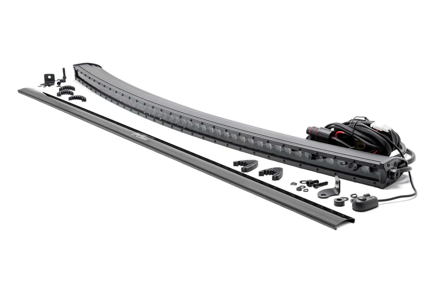 Rough Country 50" Black Series Curved Single Row CREE LED Light Bar - 72750BL