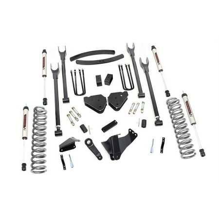 Rough Country 6" 4-Link Lift Kit w/V2 Shocks for 05-07 Ford Super Duty - 57970 Fits select: 2005-2007 FORD F250, 2005-2007 FORD F350