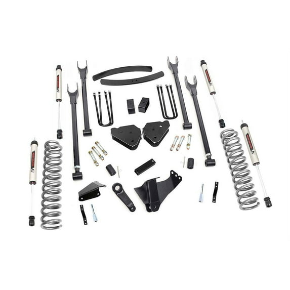 Rough Country 6" 4-Link Lift Kit w/V2 Shocks for 05-07 Ford Super Duty - 58070 Fits select: 2005-2007 FORD F250, 2005-2007 FORD F350