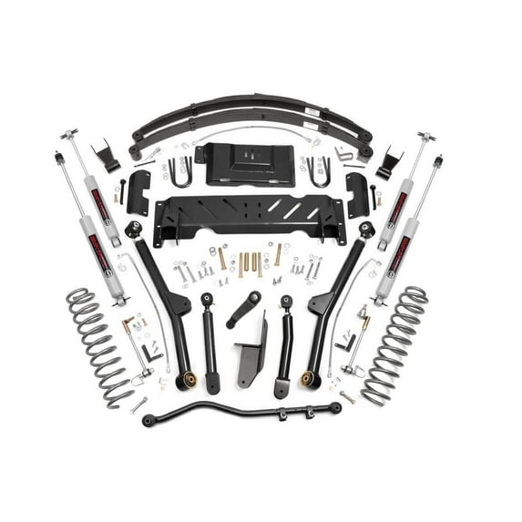 Rough Country 6.5" Lift Kit (fits) 1984-2001 Jeep Cherokee XJ | 2.5L/4.0L | N3 Shocks | Long Arm Suspension | 67222