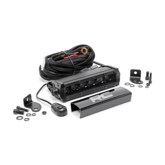 Rough Country 6" Black Series Single Row CREE LED Light Bar - 70707BL
