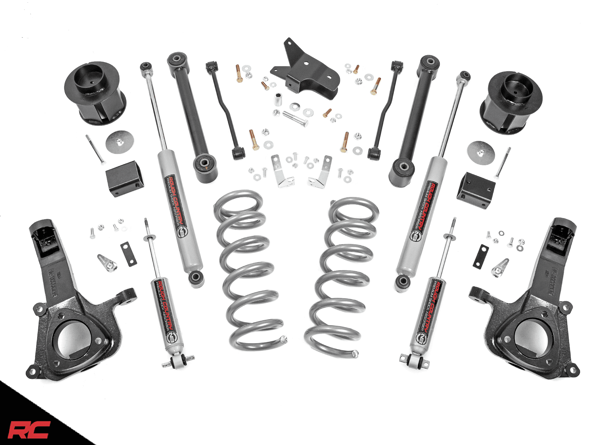 Rough Country 6" Lift Kit (fits) 2009-2018 RAM Truck 1500 2WD V8 includes N3 Shocks Knuckle Suspension System 30830