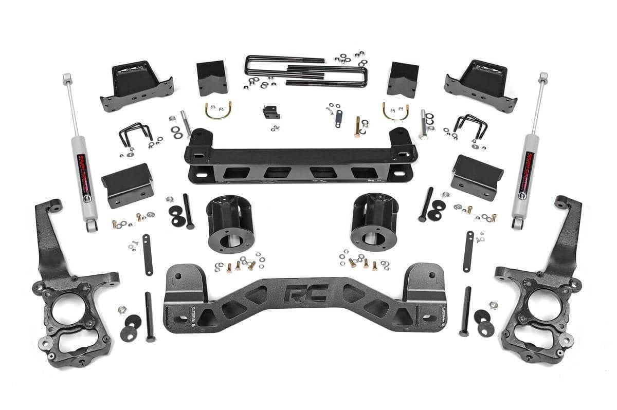 Rough Country 6" Lift Kit (fits) 2015-2020 F150 2WD | N3 Shocks | Lifted Knuckles Suspension | 55330