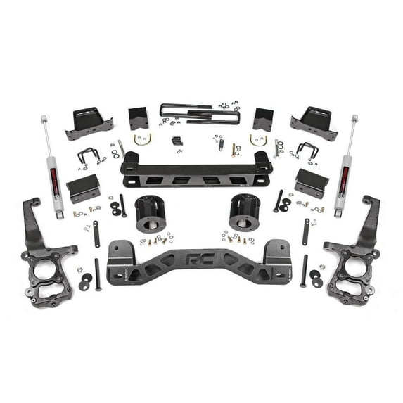Rough Country 6" Lift Kit (fits) 2015-2020 F150 2WD | N3 Shocks | Lifted Knuckles Suspension | 55330