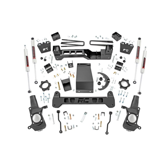 Rough Country 6" Lift Kit w/M1 Shocks for 2001-2010 Chevy/GMC 2500HD 4WD - 29740
