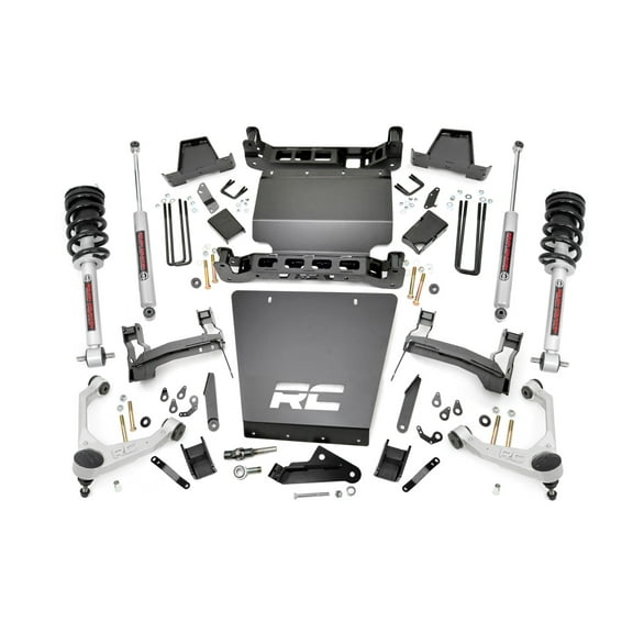 Rough Country 7" Bracket Lift Kit w/N3 Struts for 16-18 Chevy/GMC 1500 - 11633 Fits select: 2016-2018 CHEVROLET SILVERADO, 2016-2018 GMC SIERRA