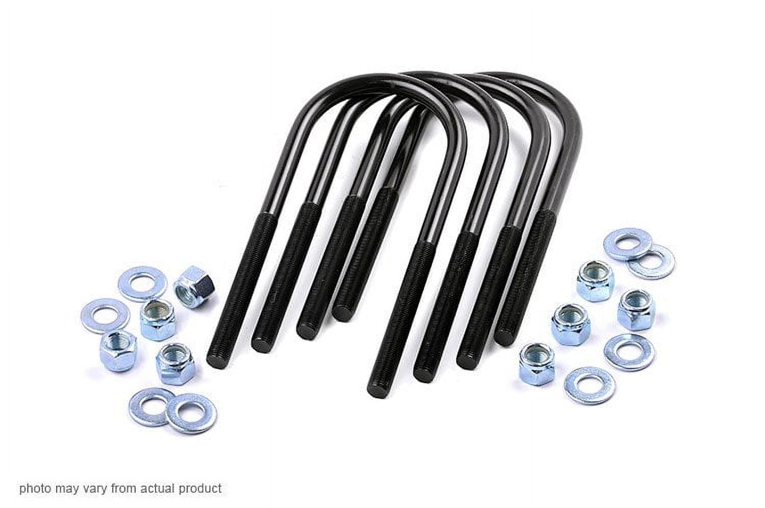 Rough Country 9/16" Round Suspension U-Bolts | 9/16 x 3.25 x 11.5 - 7630