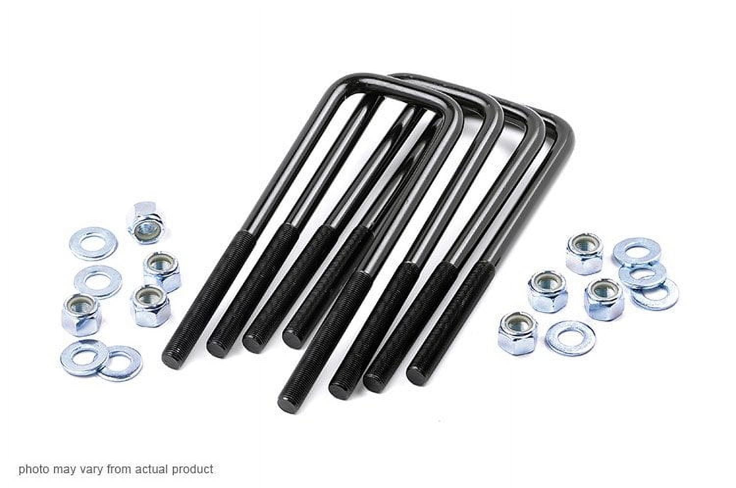 Rough Country 9/16" Square Suspension U-Bolts | 9/16 x 2.5 x 10.5 - 7652