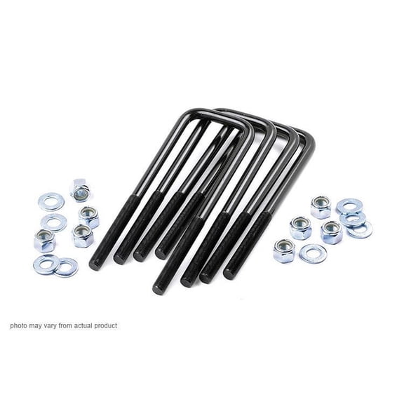 Rough Country 9/16" Square Suspension U-Bolts | 9/16 x 2.5 x 10.5 - 7652