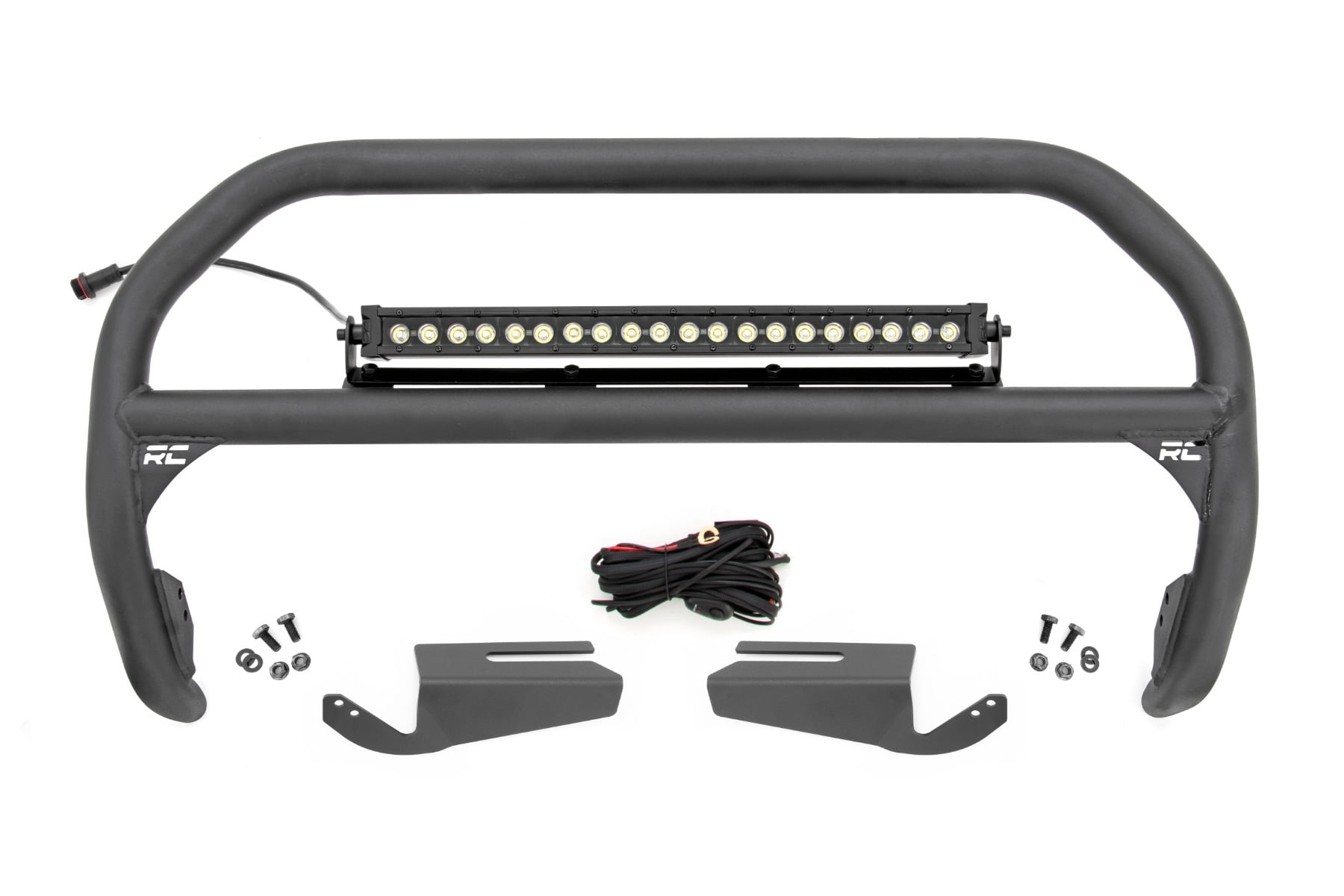 Rough Country Black Series DRL LED Nudge Bar for 20212023 Ford Bronco