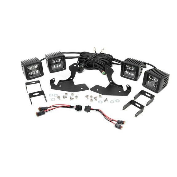 Rough Country Black Series LED Fog Light Kit for 07-13 Silverado 1500 - 70762