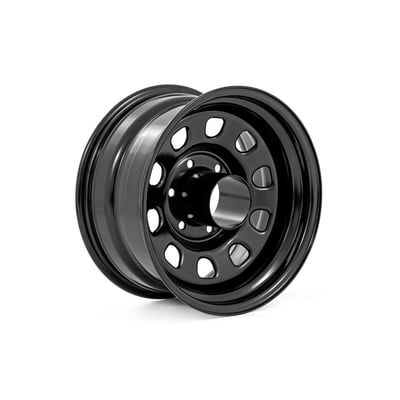 Rough Country Black Steel Wheel | 15x8 | 5x4.5 | -19mm - RC158545