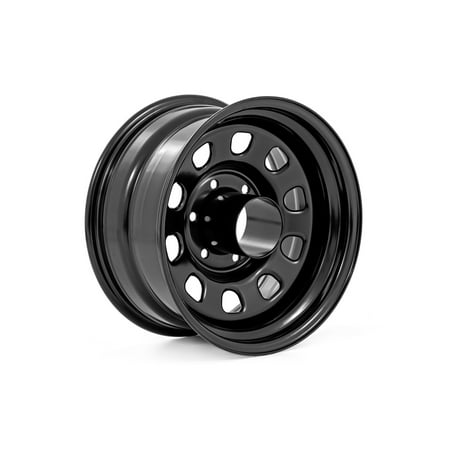 Rough Country Black Steel Wheel | 15x8 | 6x5.5 | -19mm - RC51-5883