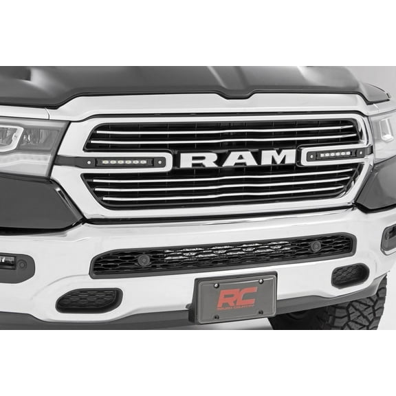 Rough Country Dual Black Series 6" LED Grille Kit for 19-22 Ram 1500 - 70783 Fits select: 2019-2021 RAM 1500 CLASSIC