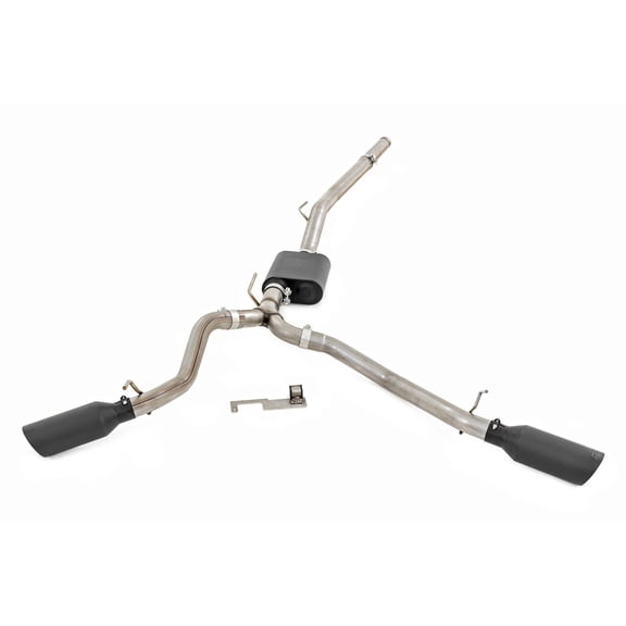 Rough Country Dual Cat-Back Exhaust for 2020-2024 Jeep Gladiator | 3.6L - 96015