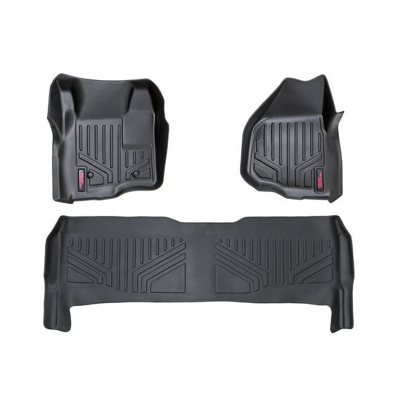 Rough Country Floor Mats for 2012-2016 Ford Super Duty | Crew Cab - M-51223