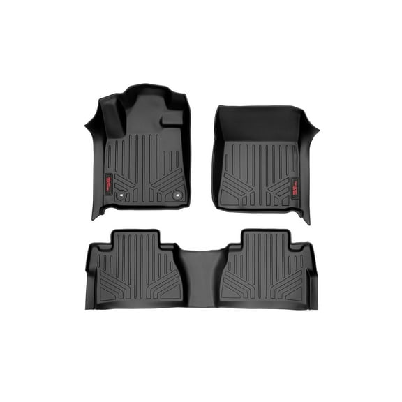 Rough Country Floor Mats for 2014-2021 Toyota Tundra | CrewMax - M-71770