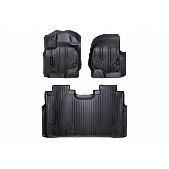 Rough Country Floor Mats for 2015-2025 Ford F-150 | SuperCrew Cab - M-51512
