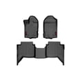 thumbnail image 1 of Rough Country Floor Mats for 2019-2023 Ford Ranger | SuperCrew Cab - M-51002, 1 of 7