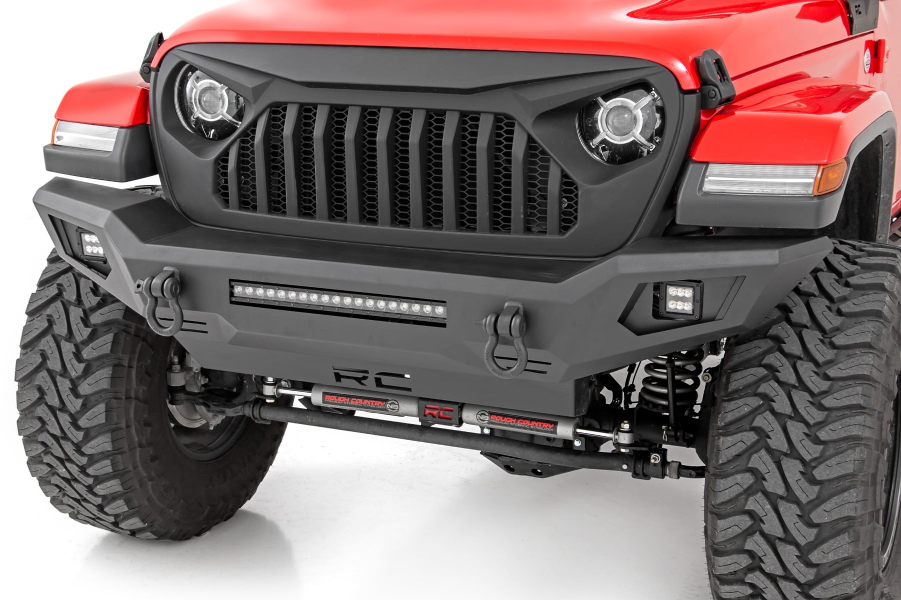 Rough Country Front LED Bumper for Jeep Gladiator/Wrangler JK/JL