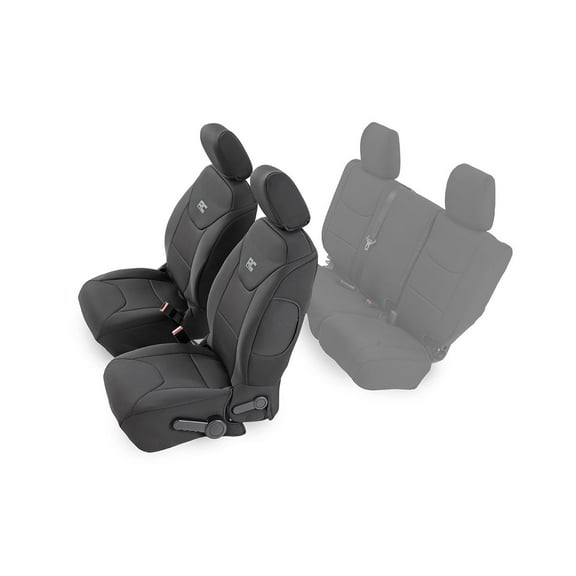 Rough Country Front Neoprene Seat Covers for 13-18 Jeep JK