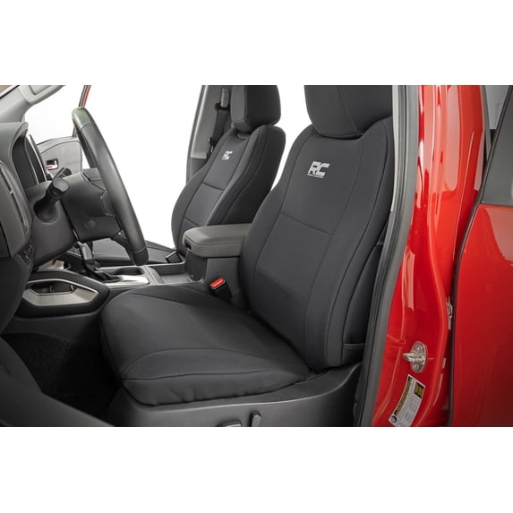 Rough Country Front & Rear Neoprene Seat Covers for 22-26 Nissan Frontier- 91058