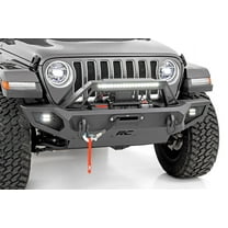 Rough Country Front Winch Bumper for Jeep Wrangler JK/JL & Gladiator JT - 10585 Fits select: 2008,2015-2019 JEEP WRANGLER UNLIMITED