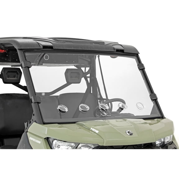 Rough Country Full Front Vented Windshield for Can-Am Defender - 98262030