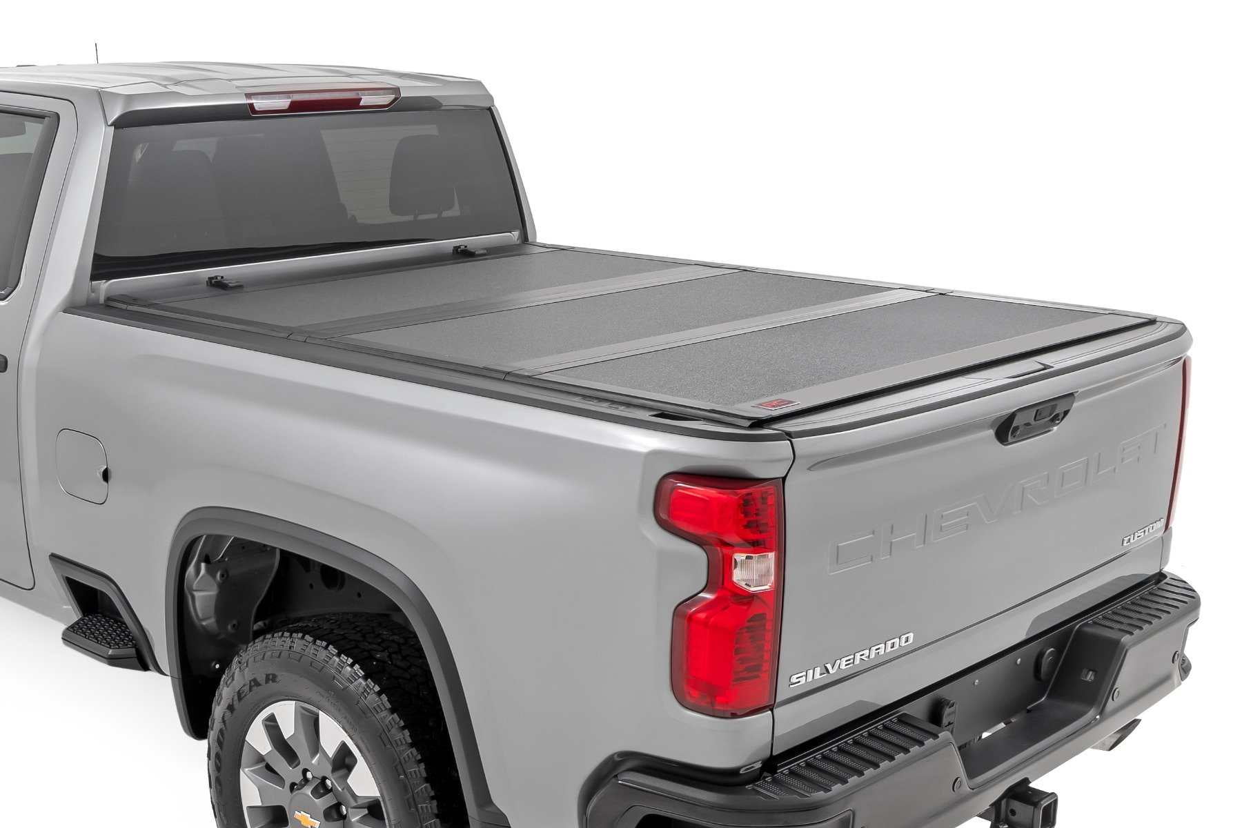 Rough Country Hard Flip Up Bed Cover for 20-26 Chevy/GMC 2500HD | 6'9 - 49120651