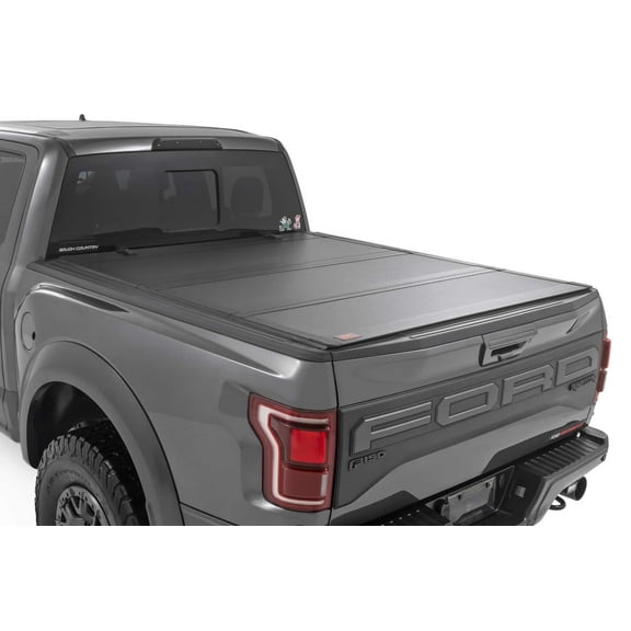 Rough Country Hard Flip-Up Bed Cover for 2021-2025 Ford F-150 | 5'7" - 49221550